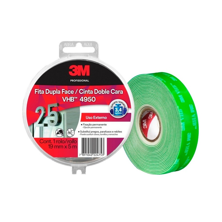 Cinta Verde 3M 4910-19MMX5MX12U