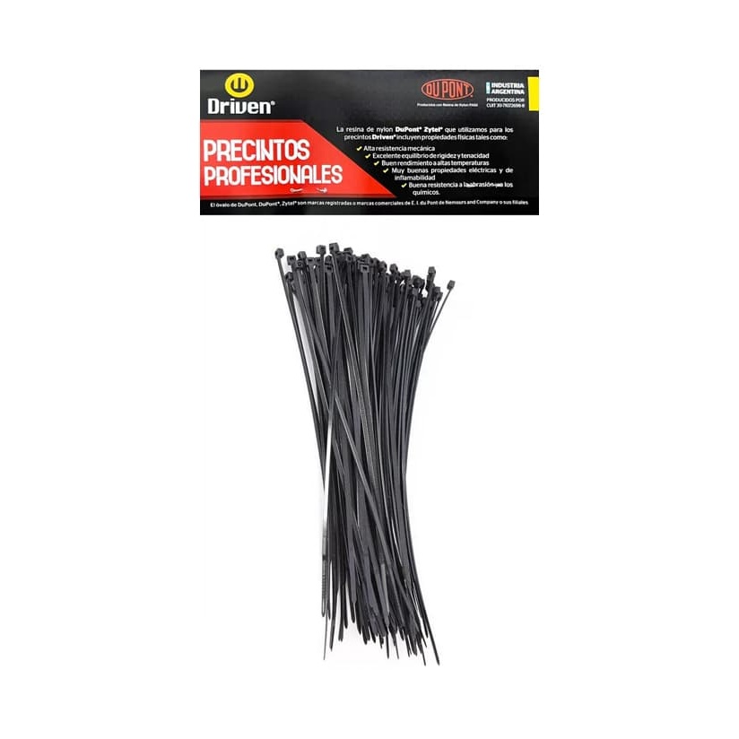 [000000001000650742] Precinto Negro Braco 300X7,8X100