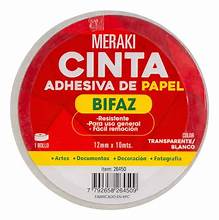 Cinta Adhesiva Bifaz 12MMX10M