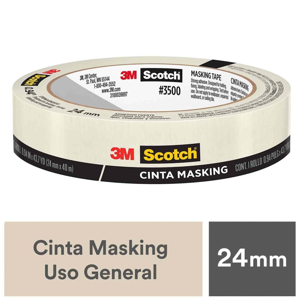 Cinta Adhesiva Blanco Scotch-Brite 24MMX45M