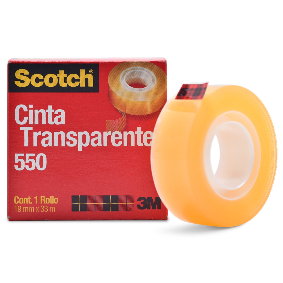 Cinta Adhesiva Transparente Scotch-Brite 19MMX33M