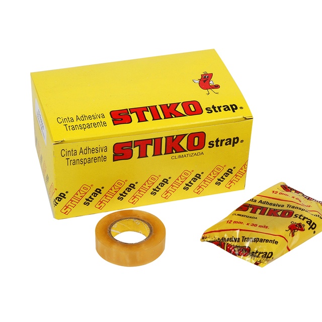 [000000001000641597] Cinta Adhesiva Transparente Stiko Pack 12MMX30M