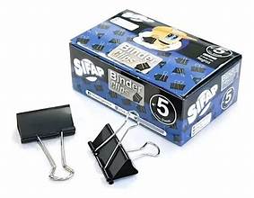 Clip Negro Por 12 Unidades En Caja Sifap 51MMX12U