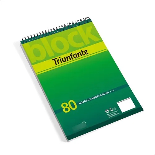 [000000001000641649] Cuaderno Triunfante BLOCK A4 CUAD