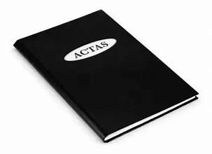 Libro De Actas Negro Rab CORONA