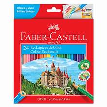 Lapiz Que Escribe, Presentacion En Caja De Carton Por 24 Unidades, Con Sacapuntas Faber-Castell ECOL