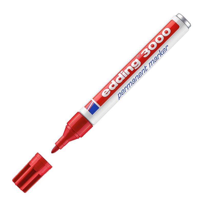 Marcador Rojo Edding PERM