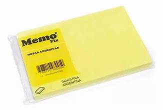 Notas Autoadhesivas Amarillo Memo Fix 10X7,4CM