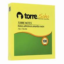 Notas Autoadhesivas Amarillo Neo Fire 7,6X7,6CM