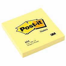 Notas Autoadhesivas Amarillo Post-It 7,6X7,6CM