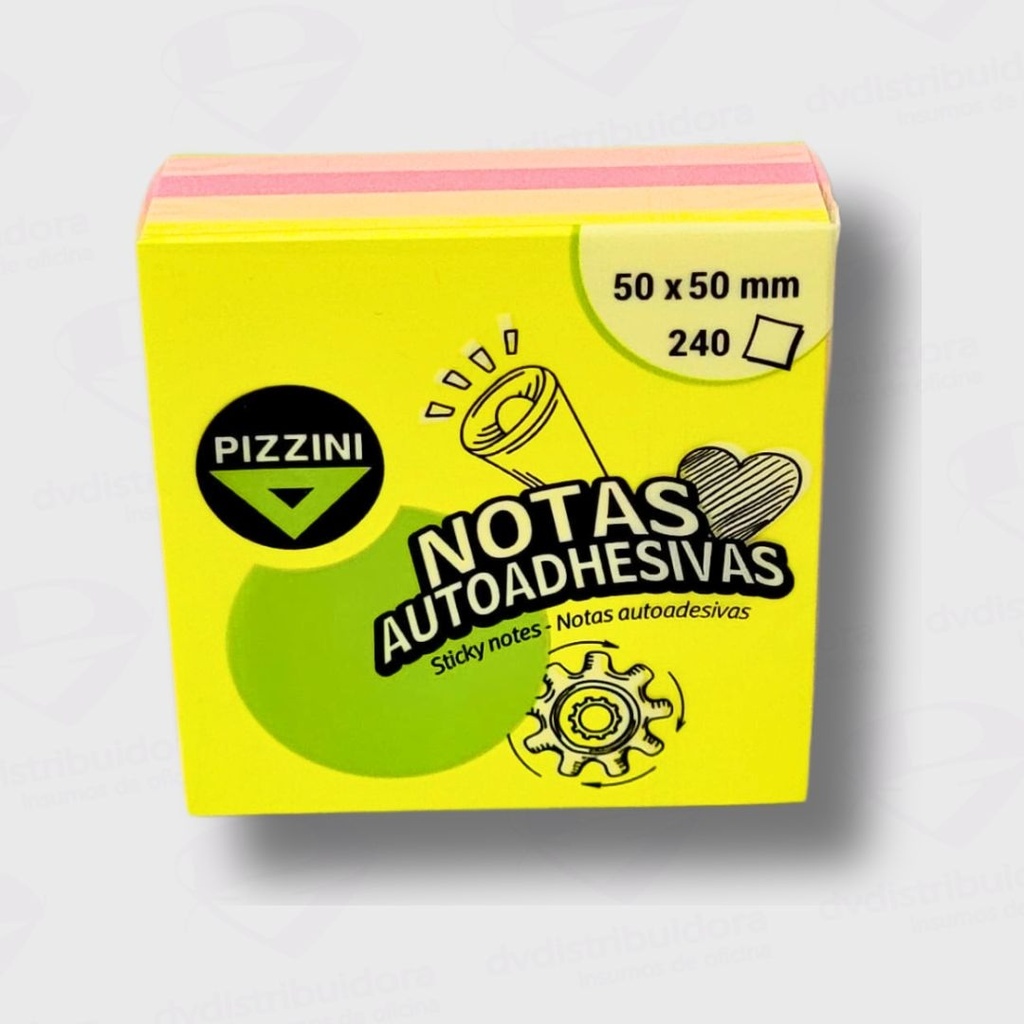 [000000001000641349] Notas Autoadhesivas Fluo Pizzini 50X40MM