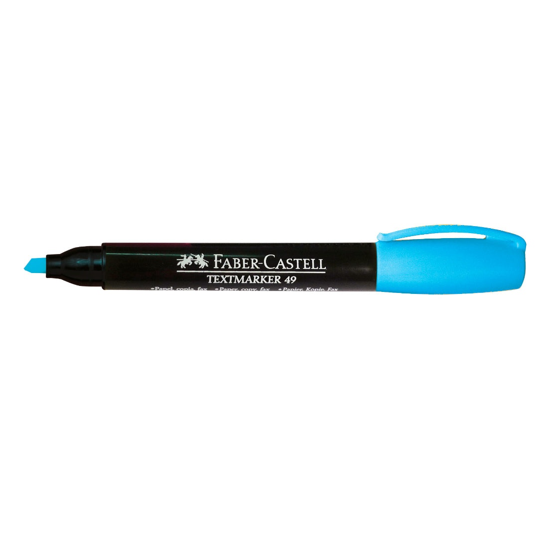 Resaltador Celeste Faber-Castell N°49